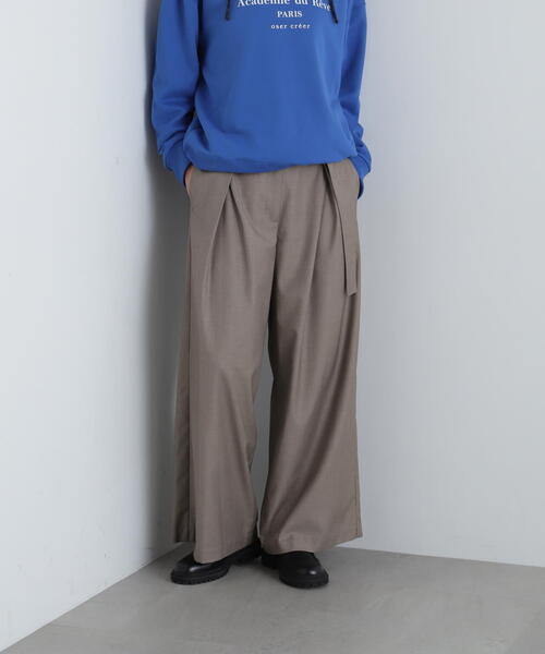 N.（N. Natural Beauty Basic）（エヌエヌナチュラルビューティーベーシック）の「◆ボリュームワイドパンツ（その他パンツ・レディース・ベージュ/チャコールグレー・SMALL/MEDIUM）」の19枚目の写真