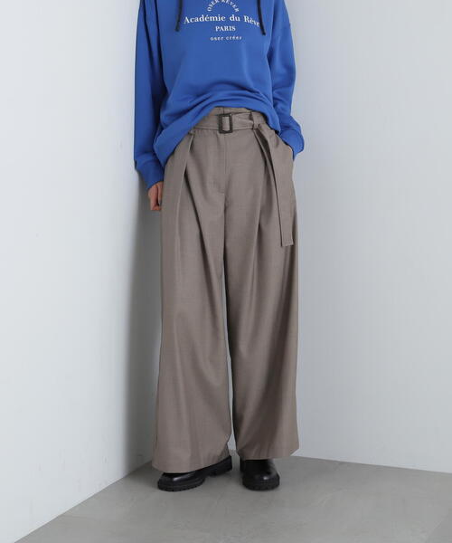 N.（N. Natural Beauty Basic）（エヌエヌナチュラルビューティーベーシック）の「◆ボリュームワイドパンツ（その他パンツ・レディース・ベージュ/チャコールグレー・SMALL/MEDIUM）」の20枚目の写真