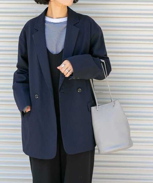 FORK&SPOON(フォークアンドスプーン)の「『セットアップ対応/イージーケア』FORK&SPOON ideal stretchジャケット(その他アウター・レディース・チェック/ネイビー・1)」の9枚目の写真