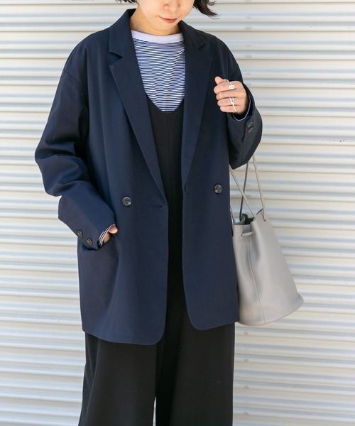 FORK&SPOON(フォークアンドスプーン)の「『セットアップ対応/イージーケア』FORK&SPOON ideal stretchジャケット(その他アウター・レディース・チェック/ネイビー・1)」の10枚目の写真