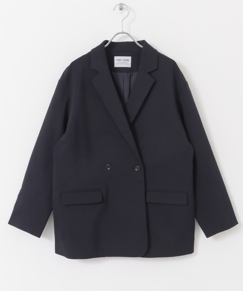 FORK&SPOON(フォークアンドスプーン)の「『セットアップ対応/イージーケア』FORK&SPOON ideal stretchジャケット(その他アウター・レディース・チェック/ネイビー・1)」の16枚目の写真