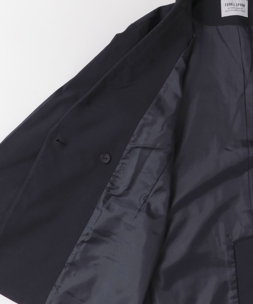 FORK&SPOON(フォークアンドスプーン)の「『セットアップ対応/イージーケア』FORK&SPOON ideal stretchジャケット(その他アウター・レディース・チェック/ネイビー・1)」の18枚目の写真
