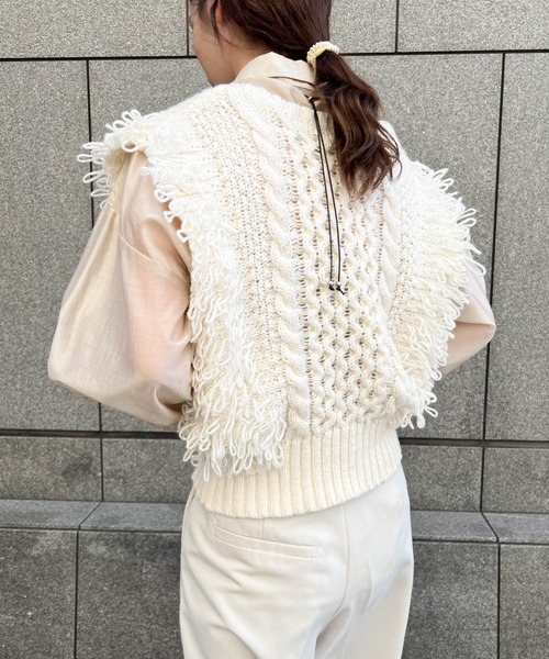 SEVEN BY SEVEN ケーブルニットベスト SEVEN BY SEVEN ケーブルニットベスト SEVEN ケーブルニットベスト