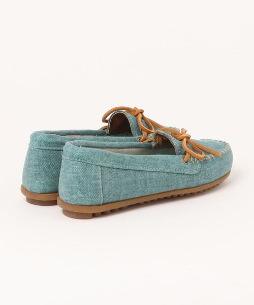 Minnetonka(ミネトンカ)の「◆MINNETONKA◆モカシン キャンバス モック CANVAS MOC(モカシン/デッキシューズ・レディース・ライトブルー・US5/US5.5)」の3枚目の写真