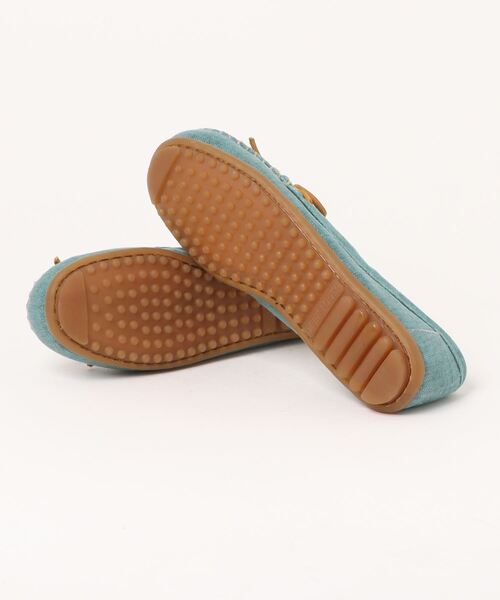 Minnetonka(ミネトンカ)の「◆MINNETONKA◆モカシン キャンバス モック CANVAS MOC(モカシン/デッキシューズ・レディース・ライトブルー・US5/US5.5)」の2枚目の写真