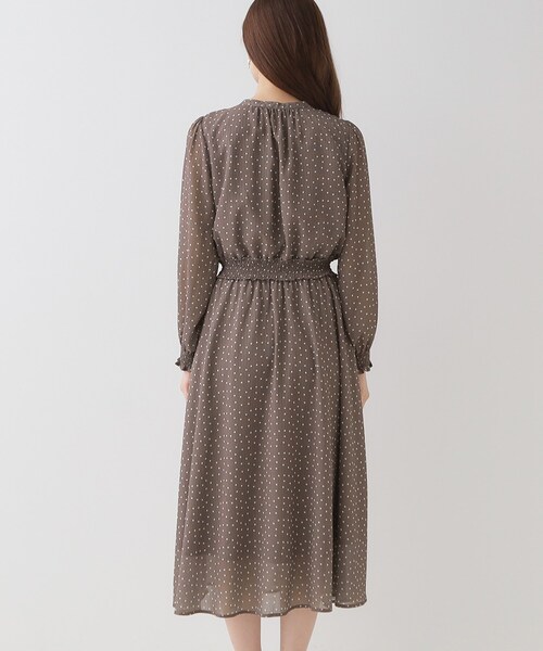 couture brooch（クチュールブローチ）の「【一枚で華やかにキマる】ドットフリルデザインワンピース（ワンピース・レディース・ブラック系/ブラウン系その他2・36/38/40/42）」の21枚目の写真