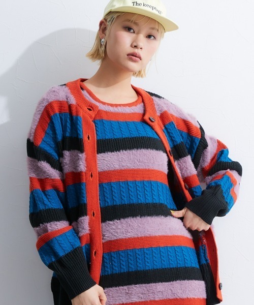 TTOL（トール）の「カラーボーダーニットタンクトップ（ニット/セーター・レディース・ブルー系/ブルー・L-XL/M-L）」の20枚目の写真