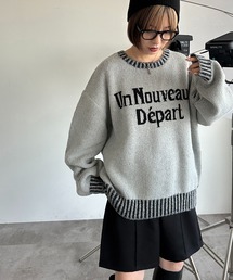 apres jour mignon | 配色リブロゴニット【ZOZOTOWN限定アイテム】(ニット/セーター)