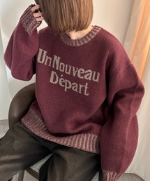 配色リブロゴニット【ZOZOTOWN限定アイテム】