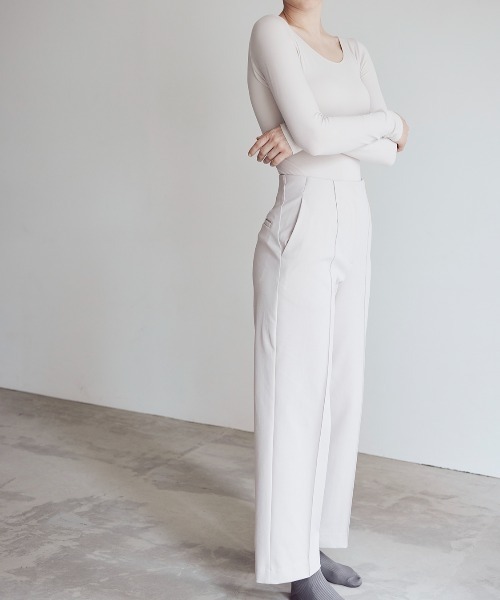 eCALME/エカルム ワイドパンツ コットン混（その他パンツ）｜eCALME（エカルム）