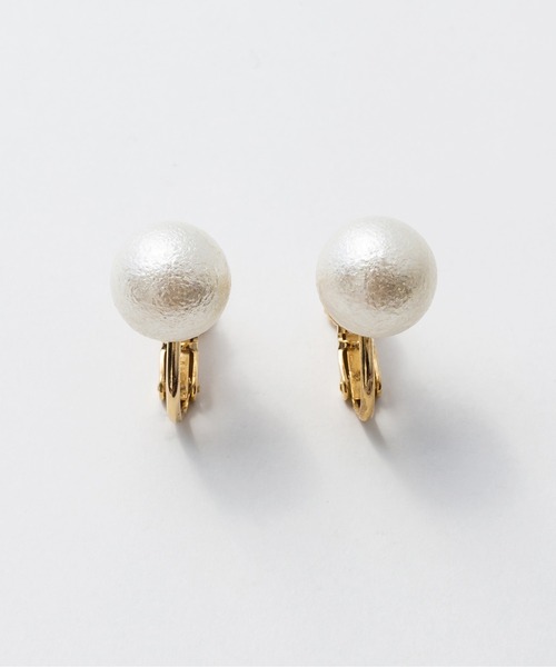 ciite'(シーテ)の「【10mm】 選べるパールイヤリング (コットンパール / アクリルパール) (両耳用)(イヤリング・レディース・ホワイト系その他/ホワイト・FREE)」の4枚目の写真