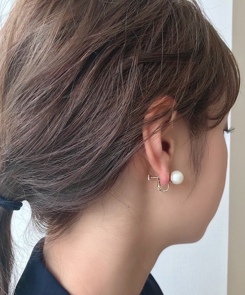 ciite'(シーテ)の「【10mm】 選べるパールイヤリング (コットンパール / アクリルパール) (両耳用)(イヤリング・レディース・ホワイト系その他/ホワイト・FREE)」の8枚目の写真