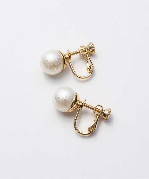 ciite'(シーテ)の「【10mm】 選べるパールイヤリング (コットンパール / アクリルパール) (両耳用)(イヤリング・レディース・ホワイト系その他/ホワイト・FREE)」の22枚目の写真