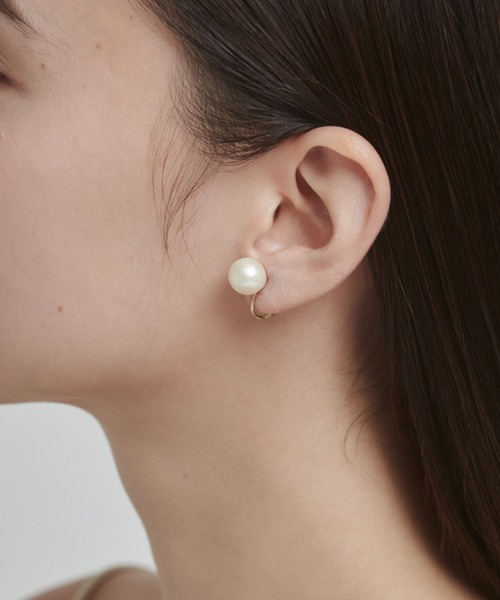 ciite'(シーテ)の「【10mm】 選べるパールイヤリング (コットンパール / アクリルパール) (両耳用)(イヤリング・レディース・ホワイト系その他/ホワイト・FREE)」の19枚目の写真
