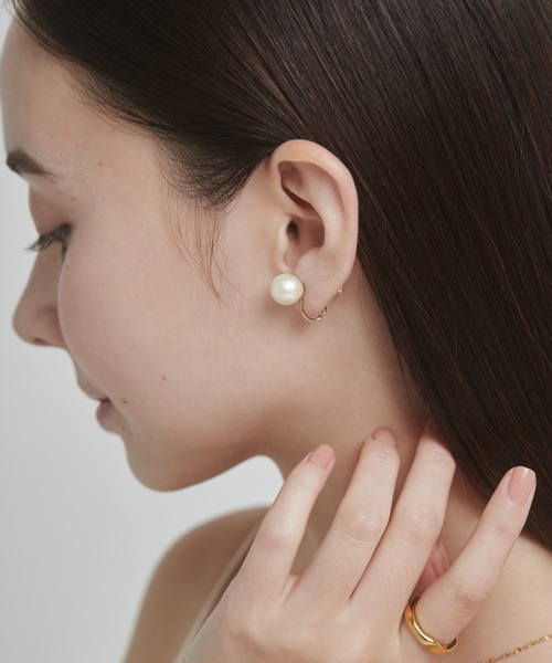 ciite'(シーテ)の「【10mm】 選べるパールイヤリング (コットンパール / アクリルパール) (両耳用)(イヤリング・レディース・ホワイト系その他/ホワイト・FREE)」の20枚目の写真