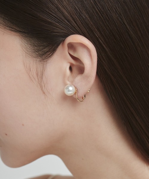 ciite'(シーテ)の「【10mm】 選べるパールイヤリング (コットンパール / アクリルパール) (両耳用)(イヤリング・レディース・ホワイト系その他/ホワイト・FREE)」の10枚目の写真