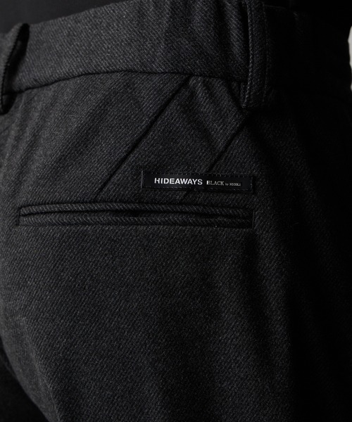 HIDEAWAYS NICOLE（ハイダウェイニコル）の「ウール調ジャージーイージースラックス（その他パンツ・メンズ・ネイビー/チャコールグレー/ブラック・SMALL/MEDIUM/LARGE/X-LARGE）」の11枚目の写真