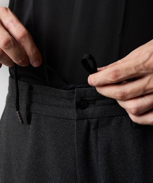 HIDEAWAYS NICOLE（ハイダウェイニコル）の「ウール調ジャージーイージースラックス（その他パンツ・メンズ・ネイビー/チャコールグレー/ブラック・SMALL/MEDIUM/LARGE/X-LARGE）」の12枚目の写真