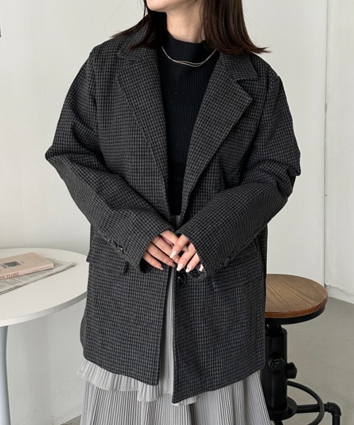 セール】チェックテーラードジャケット（テーラードジャケット）｜CLEA