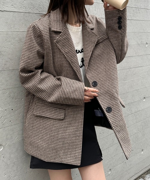 セール】チェックテーラードジャケット（テーラードジャケット）｜CLEA