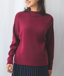 セール】【NARACAMICIE】チュール袖ハイネックニットプルオーバー