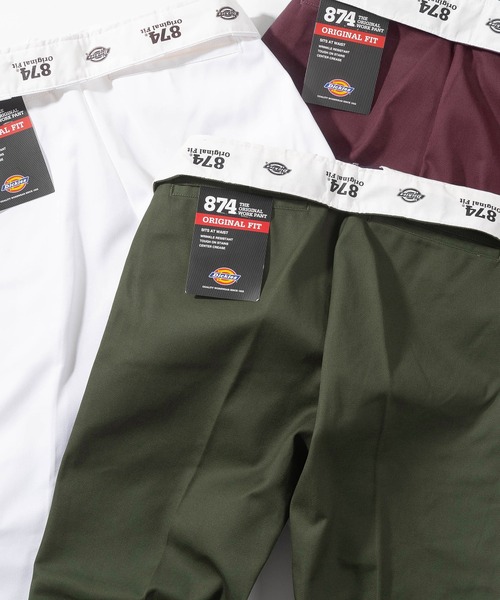 Dickies（ディッキーズ）の「【73】【Dickies/ディッキーズ】 THE ORIGINAL 874 ワイドチノパンツ TCツイル/ アメカジの王道ワークブランド（チノパンツ・メンズ・チャコールグレー/ネイビー/ケリーグリーン/ベージュ/グリーン/ホワイト/レンガ/レッド/オフホワイト/オリーブ/ブラック/ライトグレー/ダークブラウン/ライトグリーン/グレー系/ブラウン系/カーキ系/ブラック系/ベージュ系・34inch/32inch/36inch/30inch/28inch）」の12枚目の写真