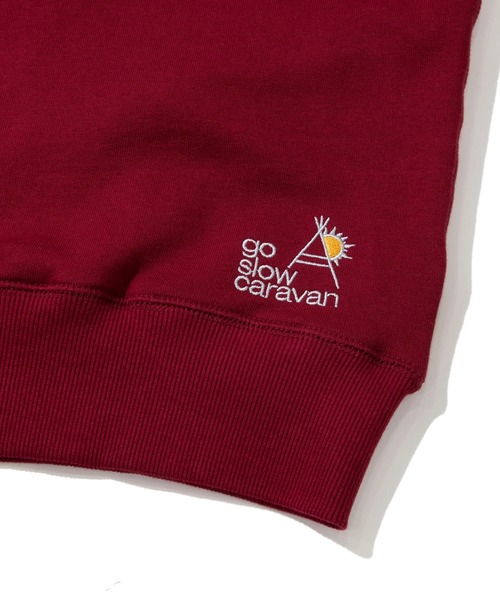 go slow caravan（ゴースローキャラバン）の「空紡糸裏毛 WIDEスピンドルPKTフーディー（パーカー・メンズ・マルーン/アイボリー/ブラック・MEDIUM/LARGE/X-LARGE）」の17枚目の写真