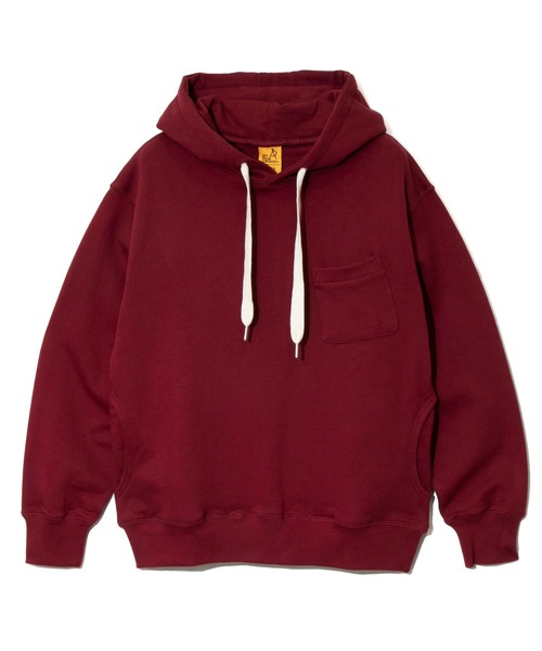 go slow caravan（ゴースローキャラバン）の「空紡糸裏毛 WIDEスピンドルPKTフーディー（パーカー・メンズ・マルーン/アイボリー/ブラック・MEDIUM/LARGE/X-LARGE）」の18枚目の写真