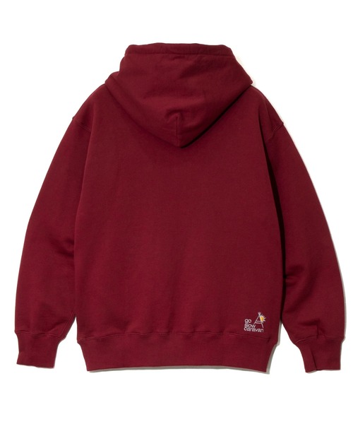 go slow caravan（ゴースローキャラバン）の「空紡糸裏毛 WIDEスピンドルPKTフーディー（パーカー・メンズ・マルーン/アイボリー/ブラック・MEDIUM/LARGE/X-LARGE）」の19枚目の写真