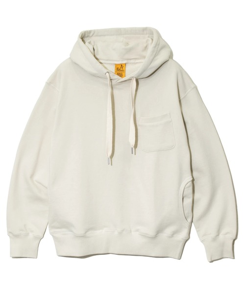 go slow caravan（ゴースローキャラバン）の「空紡糸裏毛 WIDEスピンドルPKTフーディー（パーカー・メンズ・マルーン/アイボリー/ブラック・MEDIUM/LARGE/X-LARGE）」の22枚目の写真