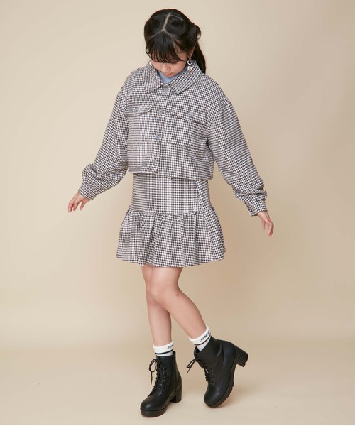 セール】【セットアップ対応】チェックシャツジャケット（セットアップ 