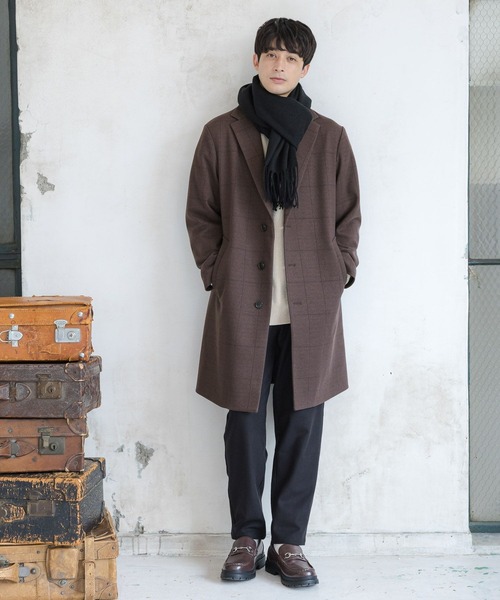 LAKOLE（ラコレ）の「カラバリ無地マフラー / 131443（マフラー・メンズ・ブラック/キャメル/ライトグレー・FREE）」の4枚目の写真