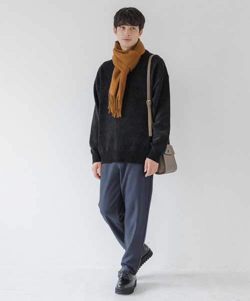 LAKOLE（ラコレ）の「カラバリ無地マフラー / 131443（マフラー・メンズ・ブラック/キャメル/ライトグレー・FREE）」の5枚目の写真