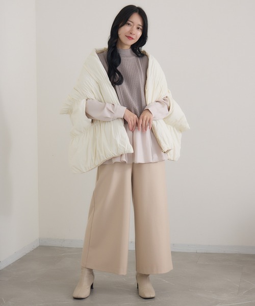 KATHARINE ROSS(キャサリンロス)の「【KATHARINE ROSS】【ZOZO限定】パディング2WAYストール(ストール/ショール・レディース・アイボリー/ブラック・MEDIUM)」の16枚目の写真