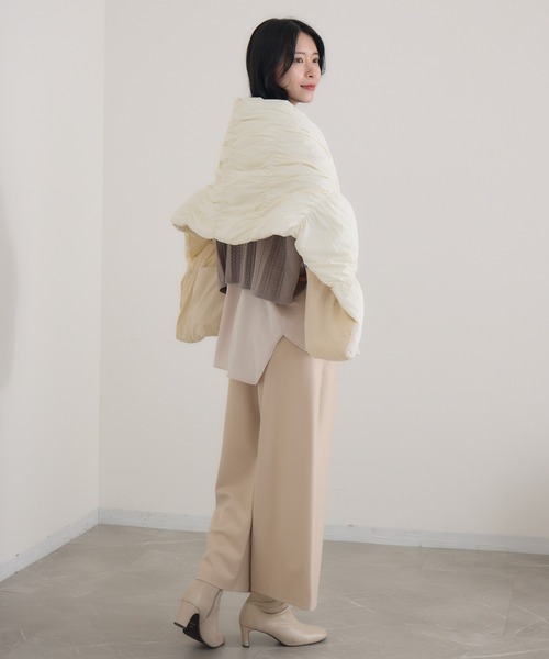 KATHARINE ROSS(キャサリンロス)の「【KATHARINE ROSS】【ZOZO限定】パディング2WAYストール(ストール/ショール・レディース・アイボリー/ブラック・MEDIUM)」の18枚目の写真