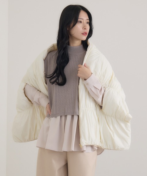 KATHARINE ROSS(キャサリンロス)の「【KATHARINE ROSS】【ZOZO限定】パディング2WAYストール(ストール/ショール・レディース・アイボリー/ブラック・MEDIUM)」の20枚目の写真