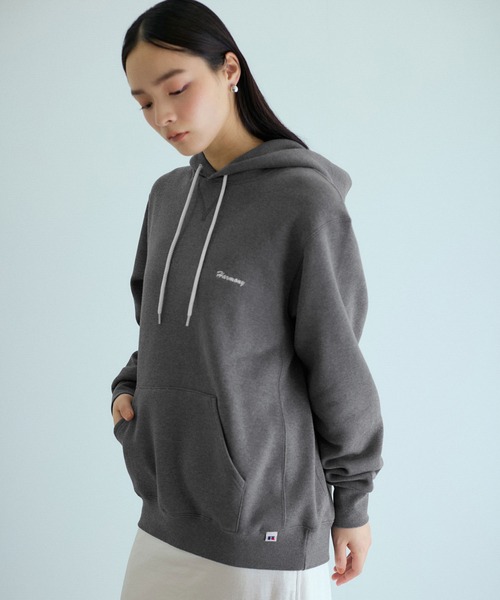 ADAM ET ROPE'(アダムエロペ)の「【RUSSELL for ADAM ET ROPE'】別注 Fleece Hoodie(パーカー・レディース・チャコールグレー/クリーム/ライトグリーン・FREE)」の20枚目の写真