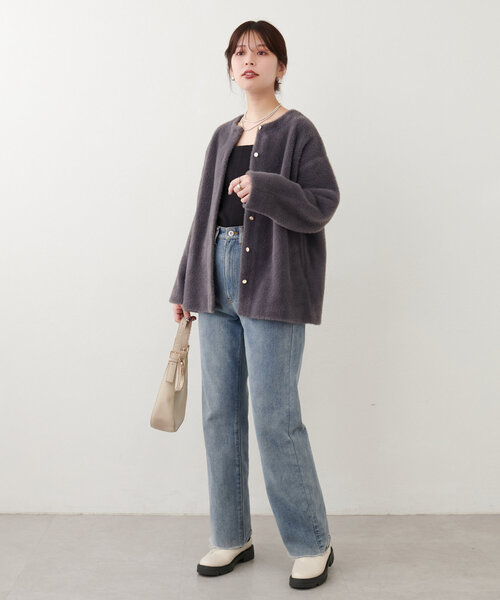 natural couture（ナチュラルクチュール）の「接結シャギーニット