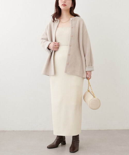 natural couture（ナチュラルクチュール）の「接結シャギーニット