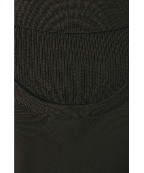 STYLEMIXER（スタイルミキサー）の「2ピースポロニットワンピース（ワンピース・レディース・ダークブラウン/ベージュ/オレンジ・SMALL/MEDIUM）」の17枚目の写真