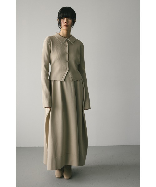 STYLEMIXER（スタイルミキサー）の「2ピースポロニットワンピース（ワンピース・レディース・ダークブラウン/ベージュ/オレンジ・SMALL/MEDIUM）」の19枚目の写真