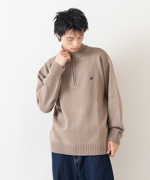 バーバリー　ハーフジップ　ニット　セーター　アーガイル　ホース　刺繍ロゴ　3L 楽天市場】バーバリー ジップアップニットの通販