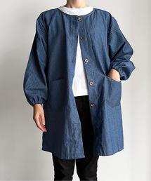 COMMON WARE（コモンウェアー）の「URT:前あきスモック ワンマイルデニムエプロン 割烹着 かっぽう着（エプロン）」