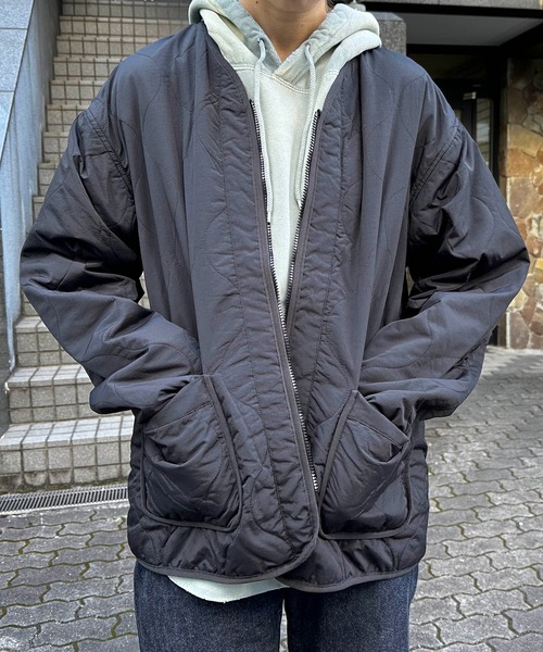 ONE DAY KMC (ワンデイケーエムシー)の「ONE DAY Select / オニオンキルト中綿JKT(ダウンジャケット/コート・レディース・カーキ/ブラック・X-LARGE/LARGE)」の2枚目の写真