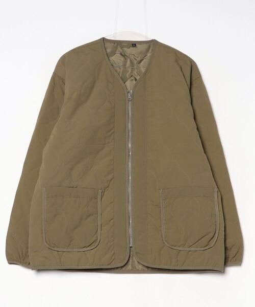 ONE DAY KMC (ワンデイケーエムシー)の「ONE DAY Select / オニオンキルト中綿JKT(ダウンジャケット/コート・レディース・カーキ/ブラック・X-LARGE/LARGE)」の8枚目の写真