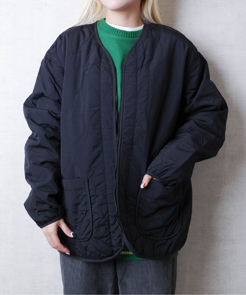 ONE DAY KMC (ワンデイケーエムシー)の「ONE DAY Select / オニオンキルト中綿JKT(ダウンジャケット/コート・レディース・カーキ/ブラック・X-LARGE/LARGE)」の5枚目の写真