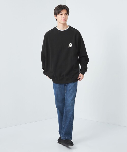 green label relaxing（グリーンレーベルリラクシング）の「【WEB限定】＜GLR or＞ロゴ クルーネック スウェット（スウェット・メンズ・ネイビー/ブラック/グレー・XL/L/S/M）」の20枚目の写真