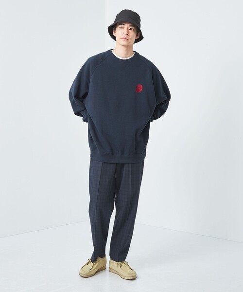 green label relaxing（グリーンレーベルリラクシング）の「【WEB限定】＜GLR or＞ロゴ クルーネック スウェット（スウェット・メンズ・ネイビー/ブラック/グレー・XL/L/S/M）」の13枚目の写真