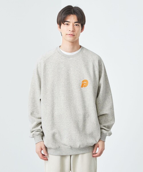 green label relaxing（グリーンレーベルリラクシング）の「【WEB限定】＜GLR or＞ロゴ クルーネック スウェット（スウェット・メンズ・ネイビー/ブラック/グレー・XL/L/S/M）」の14枚目の写真