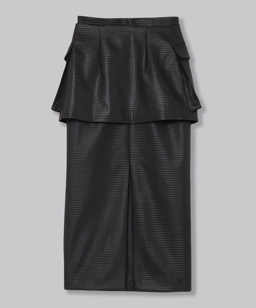 THINGS THAT MATTER（シングス ザット マター）の「OUT POCKET BELT TIGHT SKIRT / アウトポケットベルトタイトスカート（スカート・レディース・ブラック/アイボリー・FREE）」の18枚目の写真